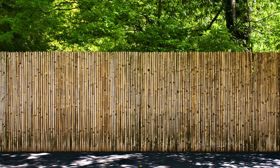 Clôture de canisse en bambou