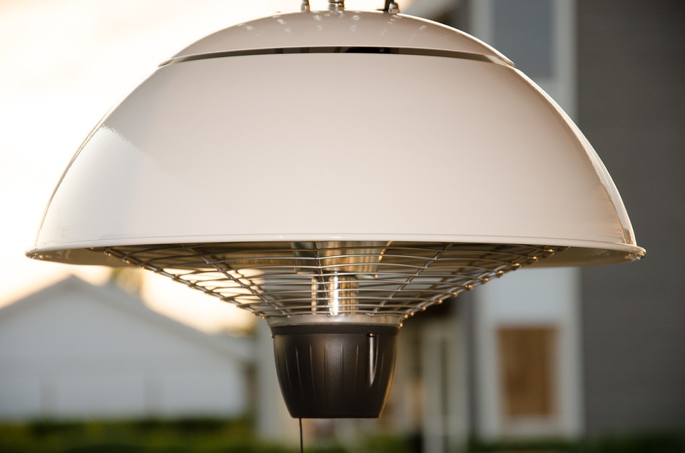 Parasol chauffant extérieur