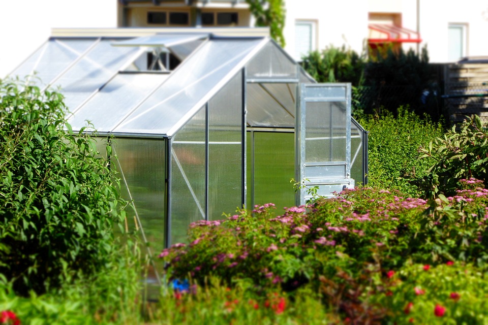 Une serre de jardin